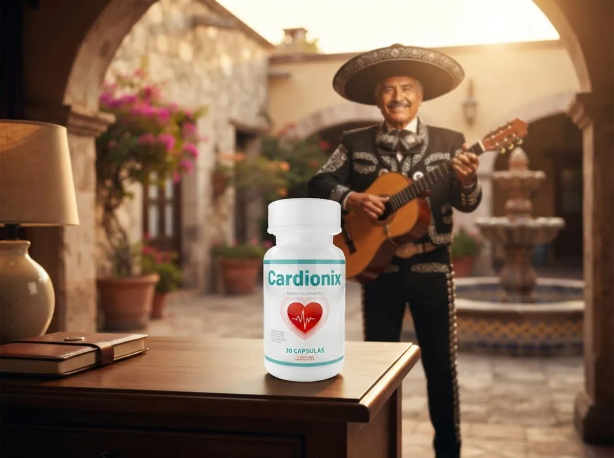Músico mariachi en un patio mexicano