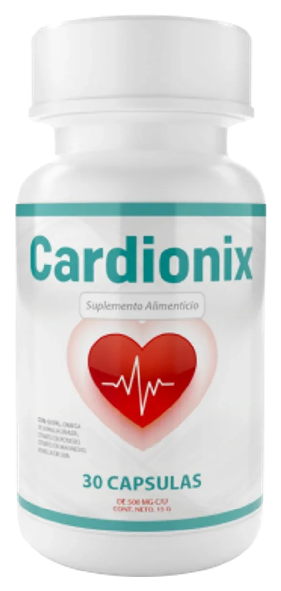 Frasco de Cardionix, 30 cápsulas