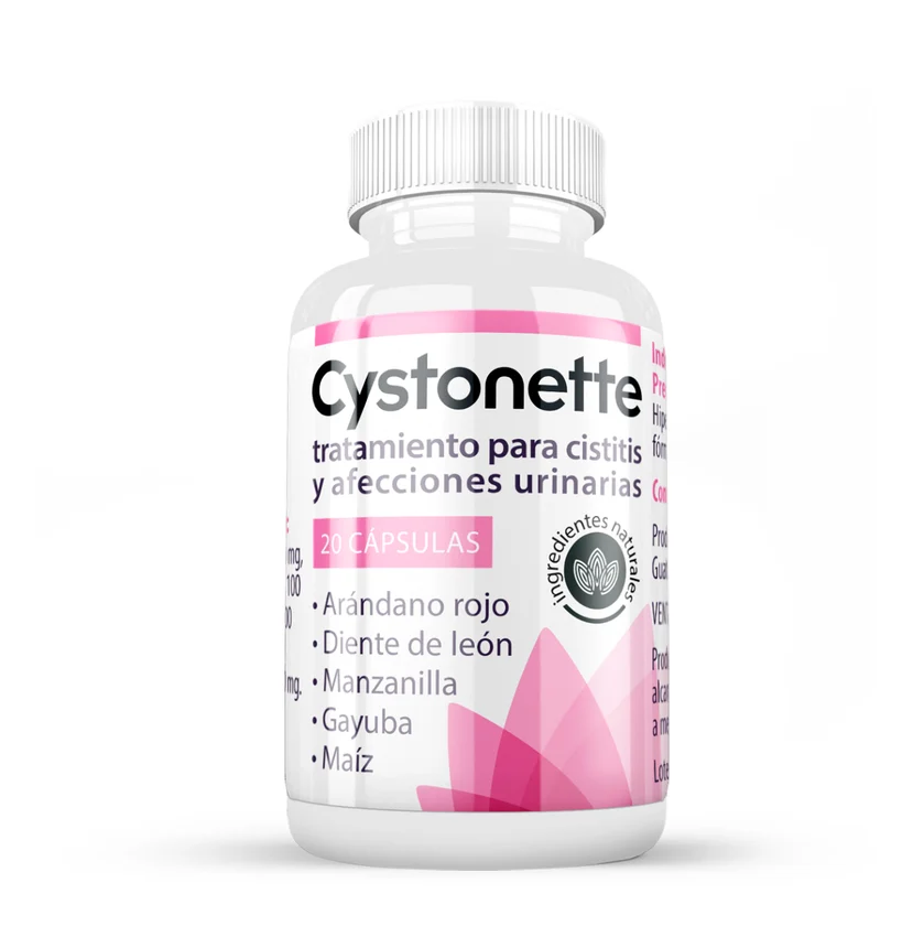 Cystonette — Arándano rojo, gayuba y diente de león para el confort urinario