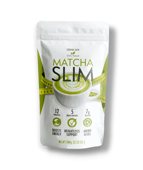 Matcha Slim Bebida — Bebida de matcha con 12 vitaminas, 5 extractos de plantas y taurina