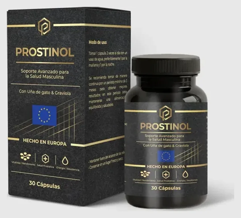 Prostinol Cápsulas — Soporte para la salud masculina con uña de gato y graviola