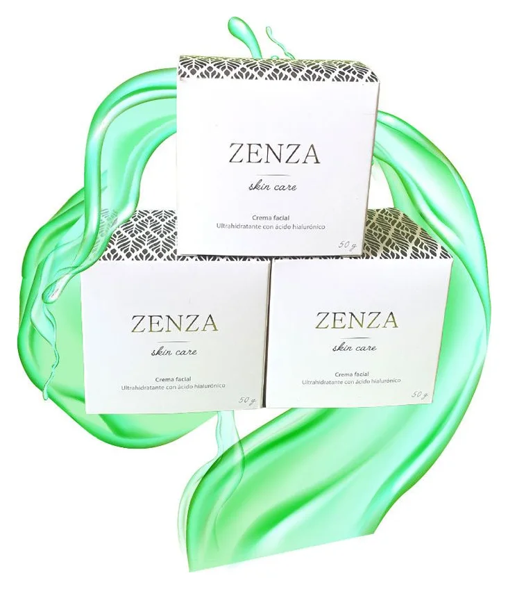 Zenza Cream con Ácido Hialurónico — Crema de noche con ácido hialurónico, niacinamida y manteca de karité